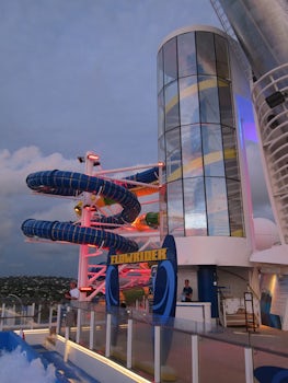 Water slide on Adventure of the Seas - E. Caribbean Cruise with Royal Caribbean