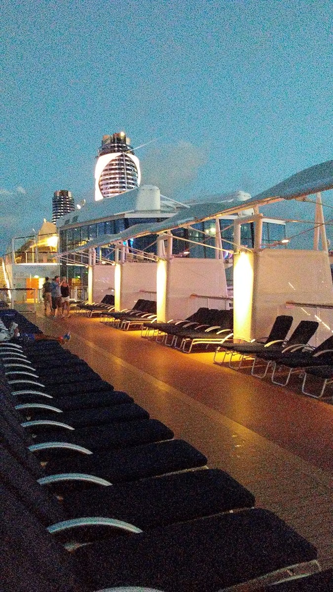 On deck at night