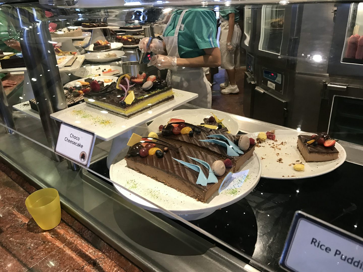 Desserts at the buffet