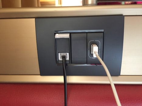 Lots of USB charging points no need for adaptors Aus to Euro etc.