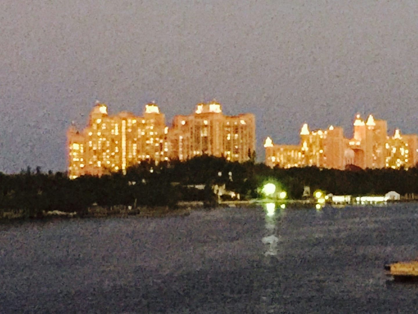 View of Atlantis from my balcony while leaving the port