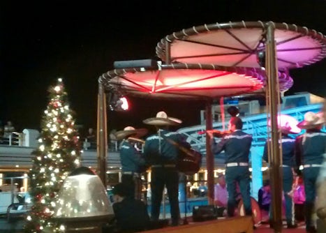 Fiesta night on ship- Cozumel.