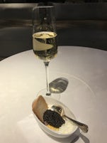 Crystal Society Party - champagne and caviar