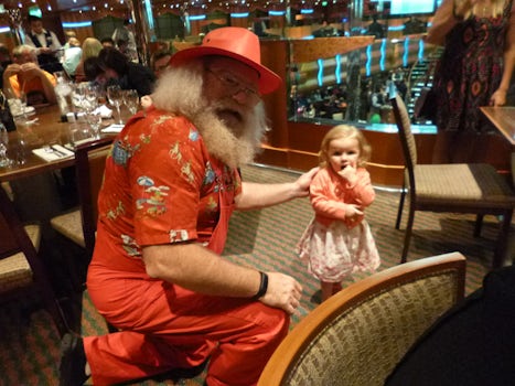 Santa and little Rose.  She adored him and ran to him every time we were ne