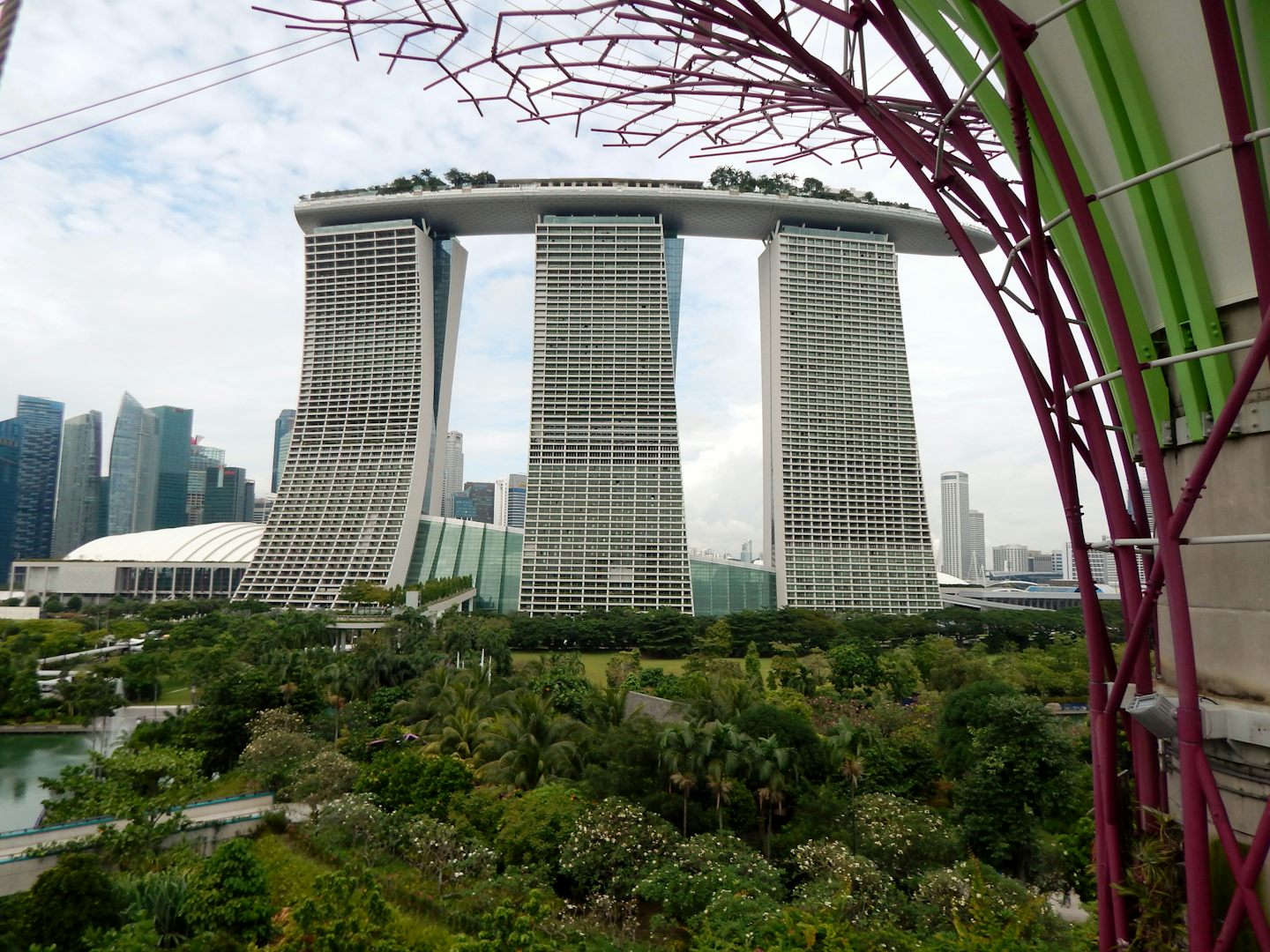 Marina Bay Sands from the Gardens by the Bay