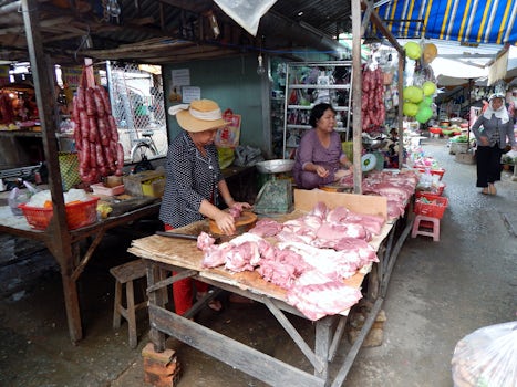Market whilst on the tour with Water Buffalo Tours from HCM City
