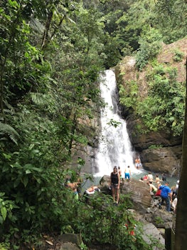 Waterfall at rainforest.