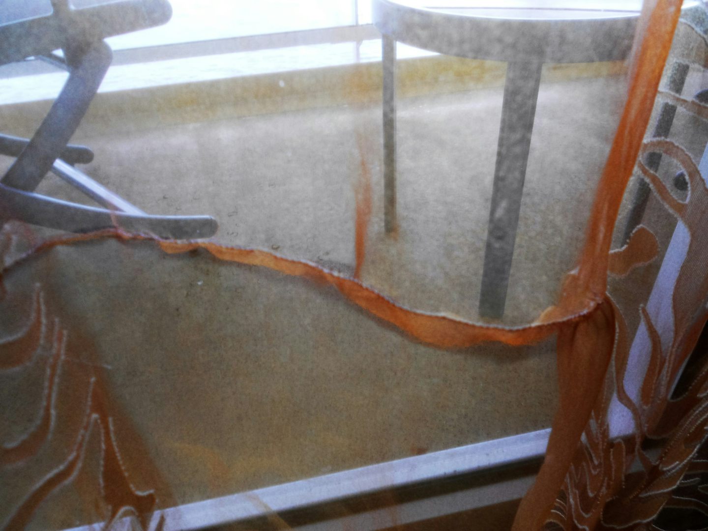 Disgusting state of curtains.
