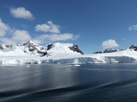 A rare blue sky day in the Antarctica, but just typical of what we enjoyed