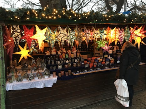 Christmas market booth