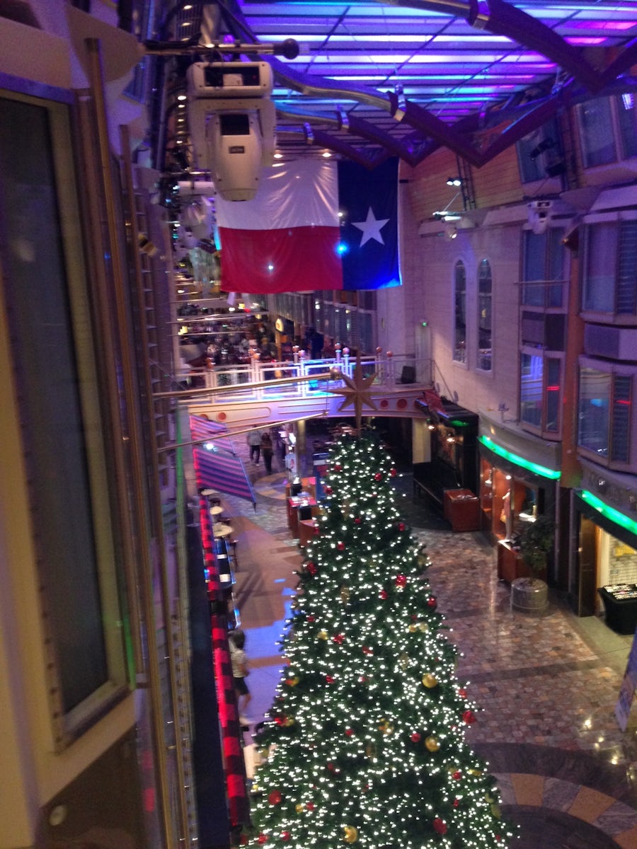 Promenade - they had it beautifully decorated for Christmas.