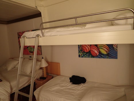 view of the room with the pull-down bed.