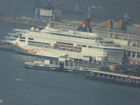 In Hong Kong port - viewed from our hotels window