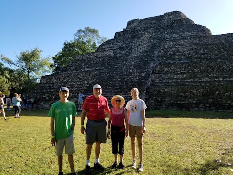 Pyramid at Choccoben Mayan Ruins
