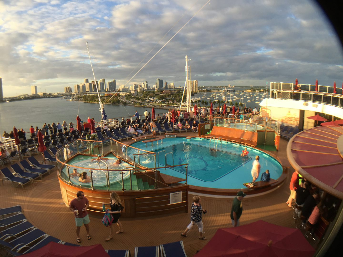 The Aft pool on Lido Deck