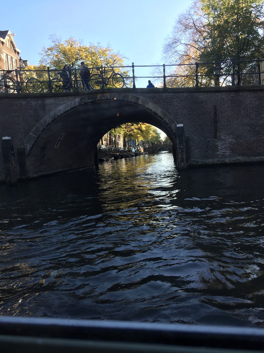 Canal cruise in Amsterdam.