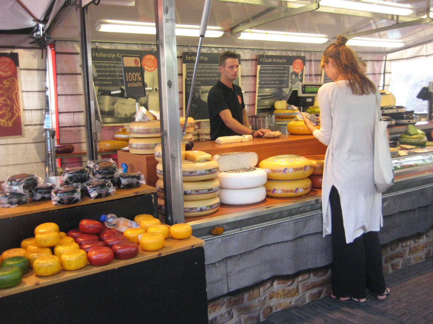 Cheese market in Haarlem.
