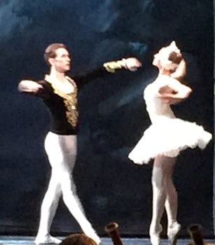 Swan Lake performance.  Moscow