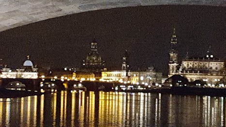 Entering Dresden at night