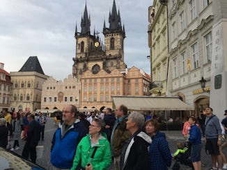 Tour of towne square in Prague - a wonderful place to visit.