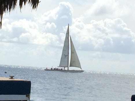 A sailboat we saw while on an excursion.