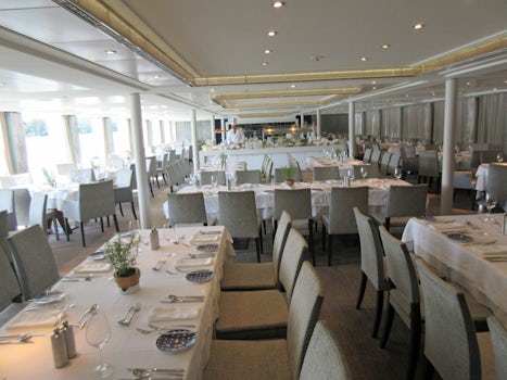 The elegant dining room