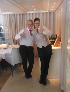 Two of our friendly Serbian waitresses