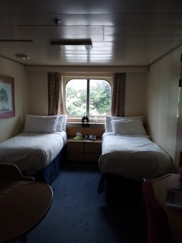 Beds and window