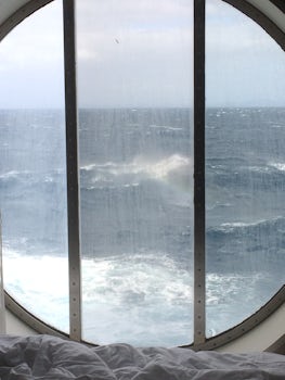 A large ocean view window on deck four.