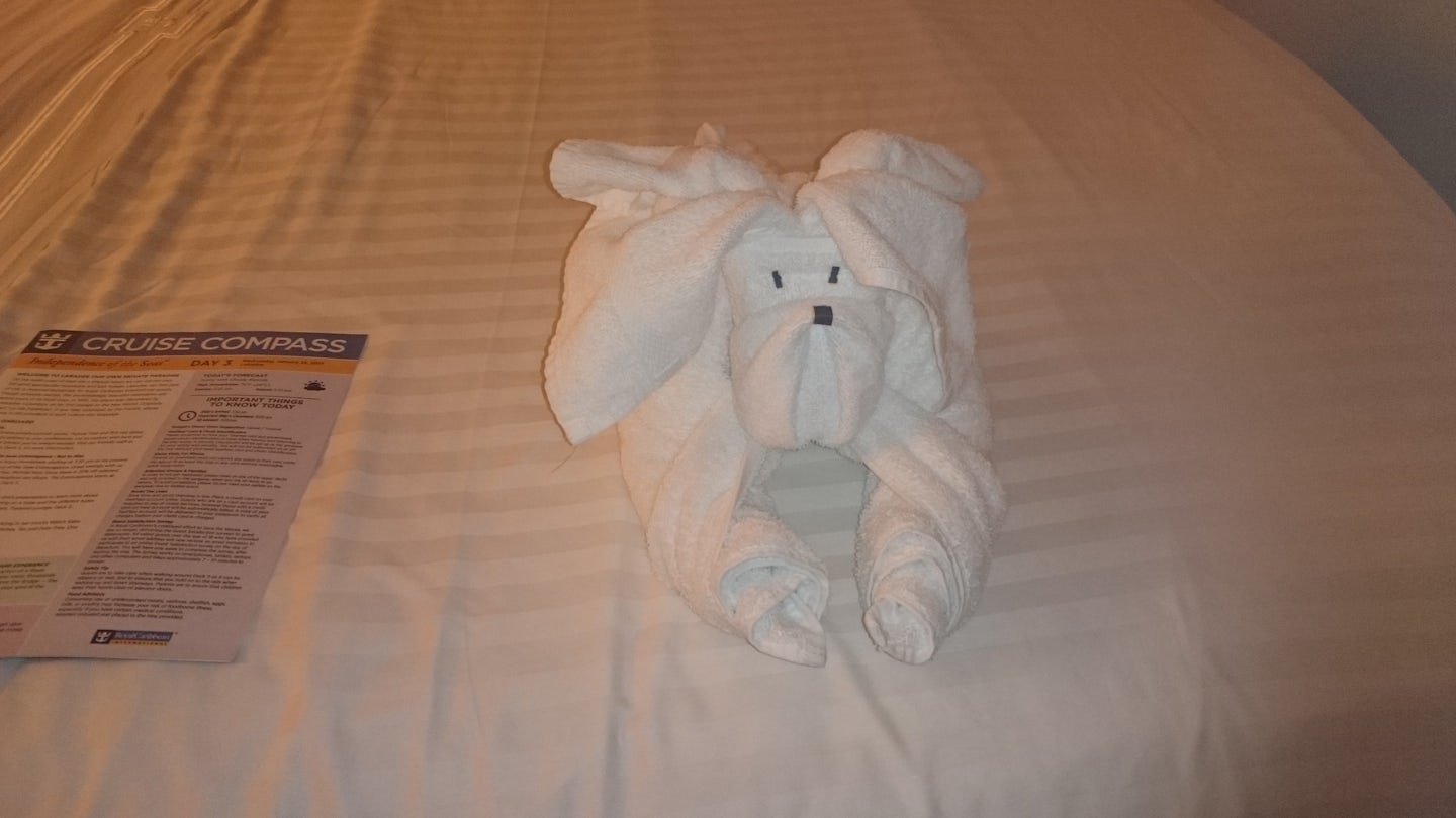 If you like the towel animals theirs were above average I thought