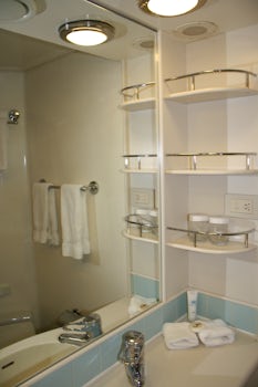 Decent storage, though shower a bit small and a bit dated.