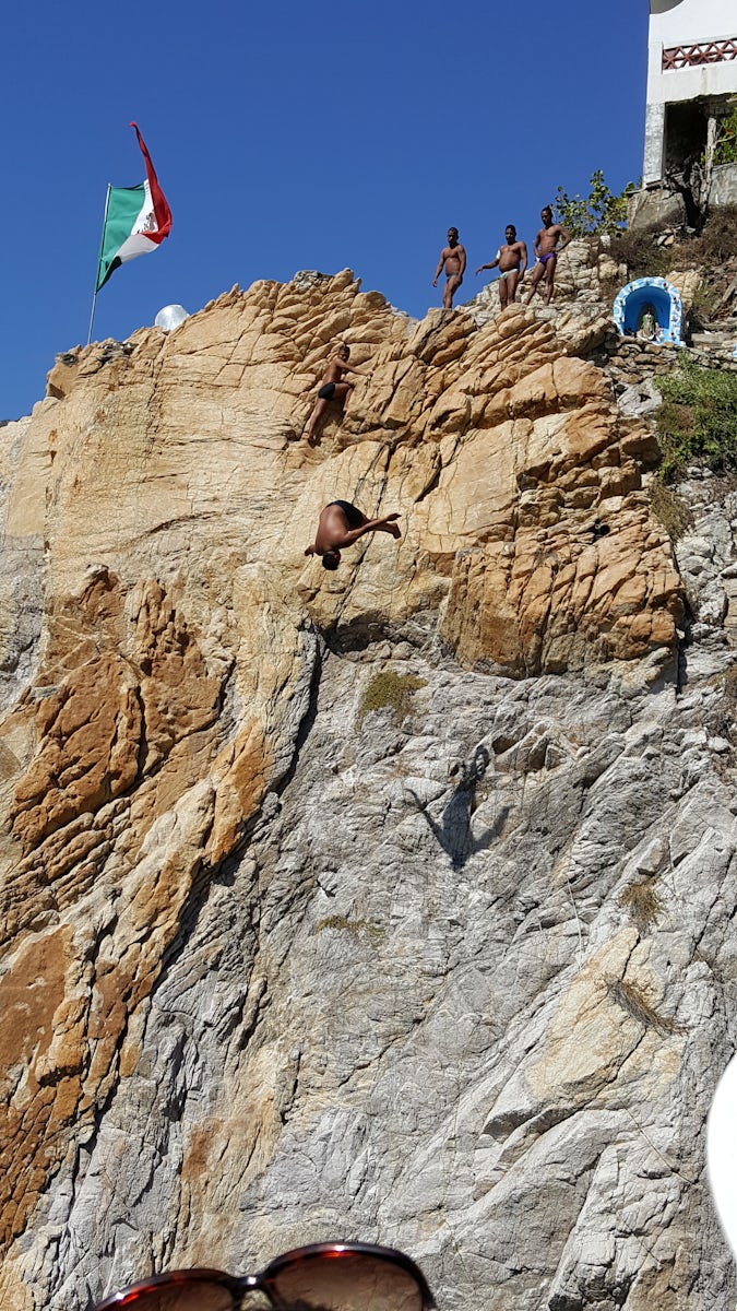 Cliff diver in Acapulco.