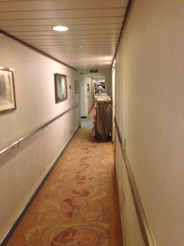 Hallway of this old ship. Musty.