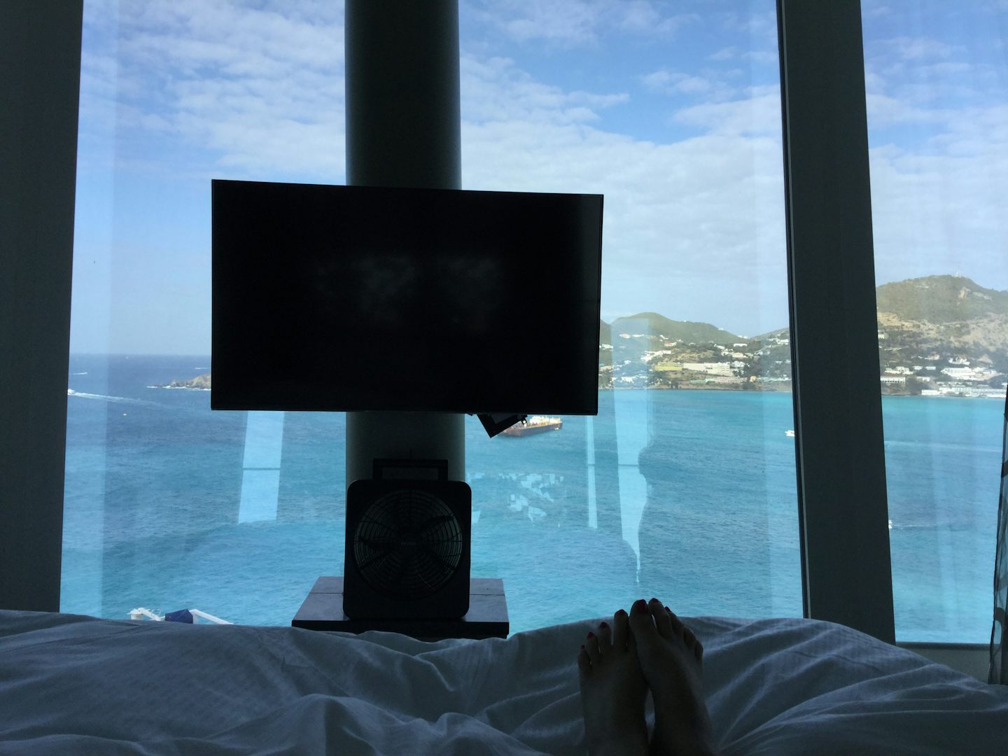 View from the bed