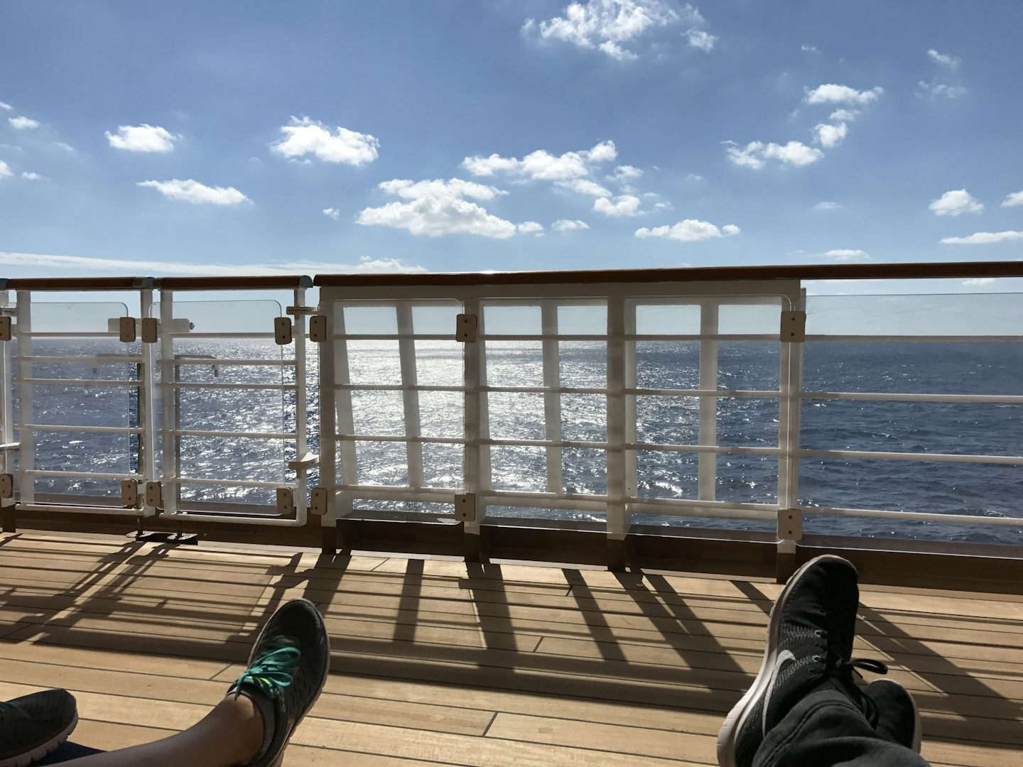Deck 4, promenade deck, post-jog