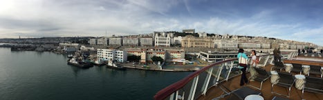 Pano of arrival in Tunis