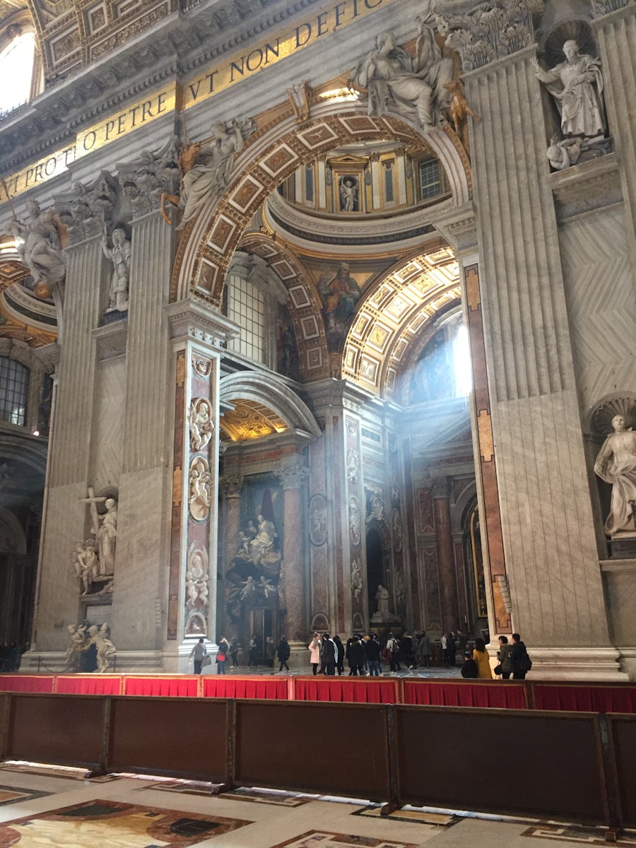 Shaft of light, St.Peters, Vatican  (Copyright by author)