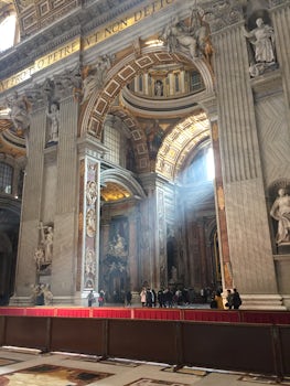 Shaft of light, St.Peters, Vatican  (Copyright by author)