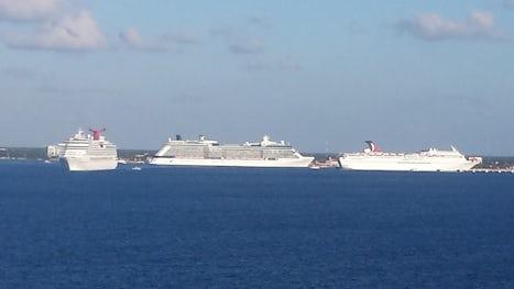 Other ships in port at cozumel