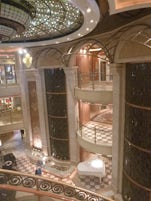 Central atrium on ship