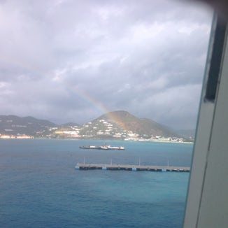 Rainbow after a brief storm in St. Maarten.