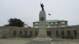 The Falklands War Memorial on Stanley.