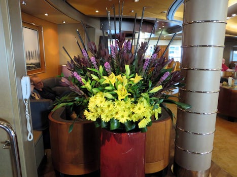 Flower arrangement by Pinnacle Grill
