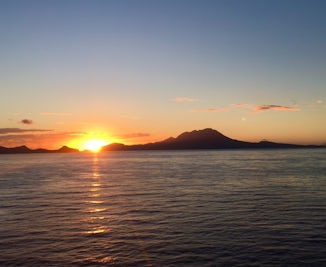 Sunrise over Nevis