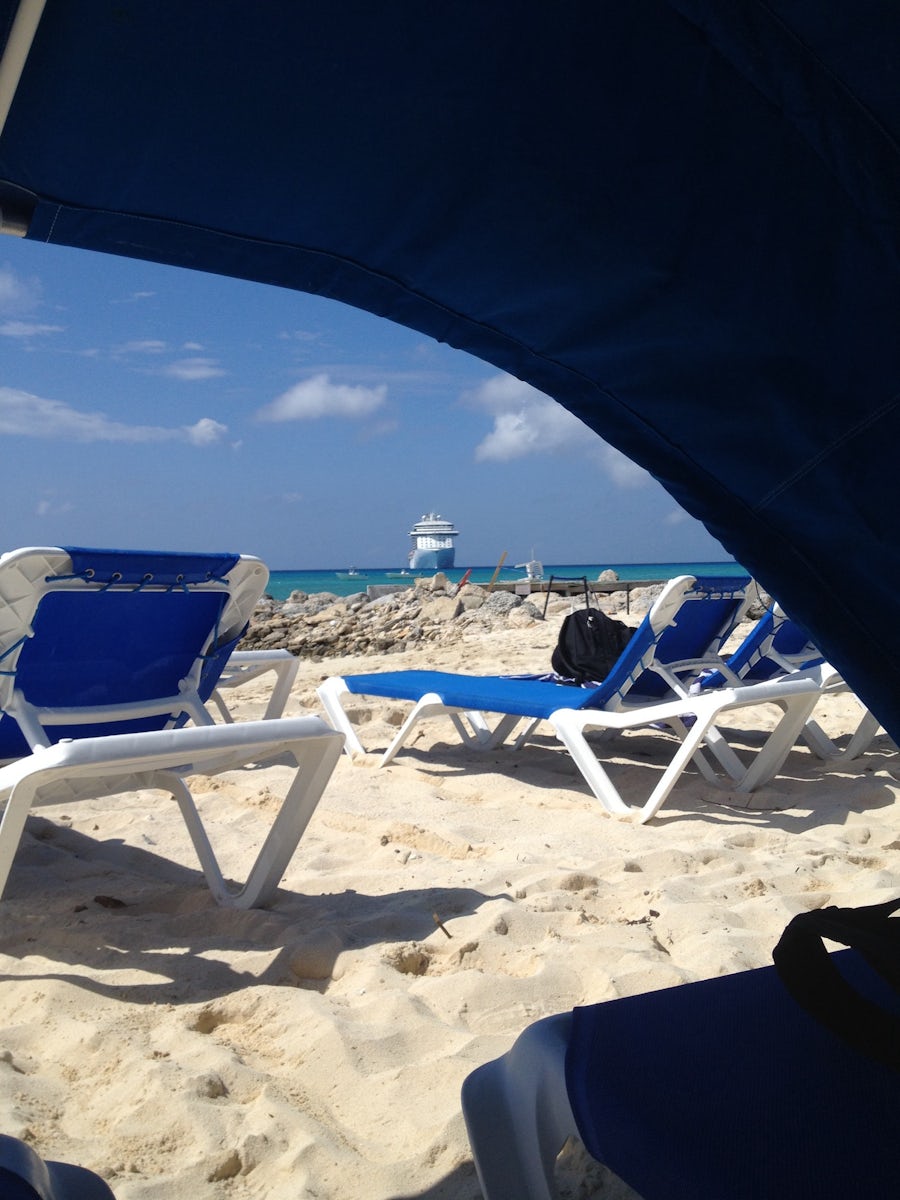 View from our beach clamshell.