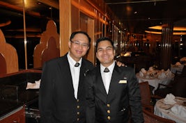 Our two fantastic waiters, JR and Bernard!