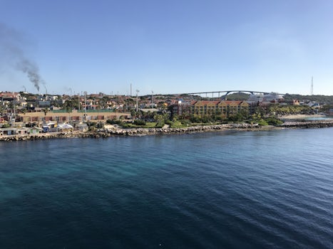 View of Willemstad, Curacao from Navigator of the Seas during docking