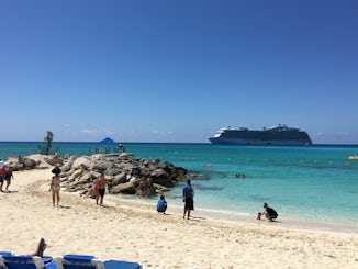 Princess Cays, Bahamas. Beach and relaxation day.
