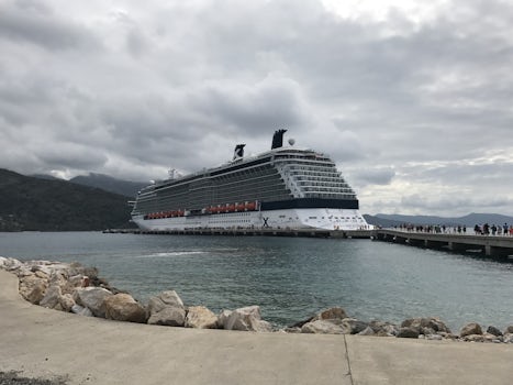 A view of the ship from Labadee