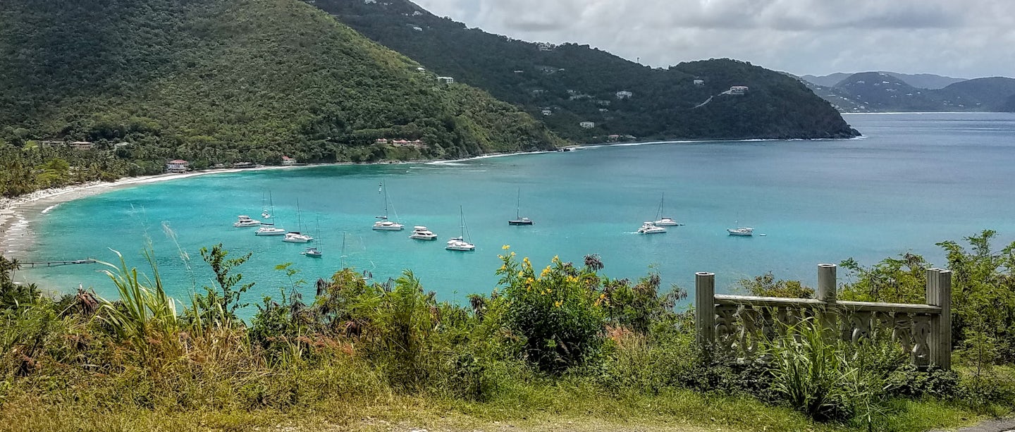 Cane Garden Bay overlook.  Tortola.  On the opposite side of the island fro